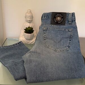 Versace Men's Denim Jeans in Light Blue